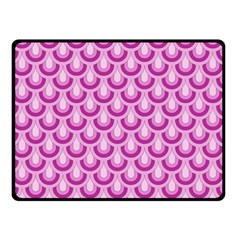 Awesome Retro Pattern Lilac Double Sided Fleece Blanket (small) 