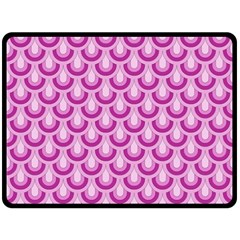 Awesome Retro Pattern Lilac Double Sided Fleece Blanket (large)  by ImpressiveMoments