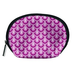 Awesome Retro Pattern Lilac Accessory Pouches (medium) 