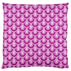 Awesome Retro Pattern Lilac Large Flano Cushion Cases (one Side) 