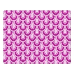 Awesome Retro Pattern Lilac Double Sided Flano Blanket (large) 