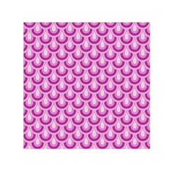 Awesome Retro Pattern Lilac Small Satin Scarf (square) 