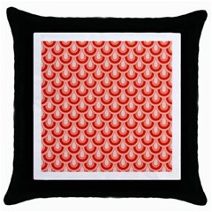 Awesome Retro Pattern Red Throw Pillow Cases (black)