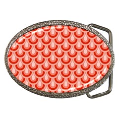 Awesome Retro Pattern Red Belt Buckles