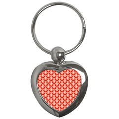 Awesome Retro Pattern Red Key Chains (heart) 