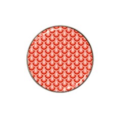 Awesome Retro Pattern Red Hat Clip Ball Marker (4 Pack)