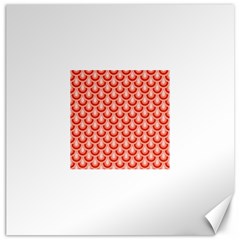 Awesome Retro Pattern Red Canvas 16  X 16  