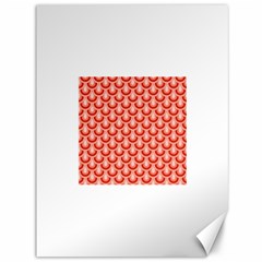 Awesome Retro Pattern Red Canvas 36  X 48  