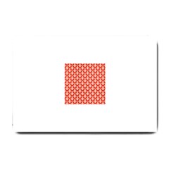 Awesome Retro Pattern Red Small Doormat 