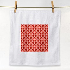 Awesome Retro Pattern Red Face Towel