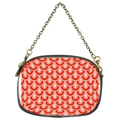 Awesome Retro Pattern Red Chain Purses (two Sides) 