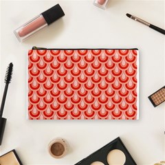 Awesome Retro Pattern Red Cosmetic Bag (medium) 