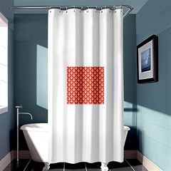 Awesome Retro Pattern Red Shower Curtain 36  X 72  (stall)  by ImpressiveMoments