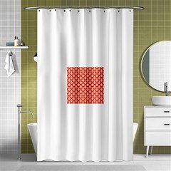 Awesome Retro Pattern Red Shower Curtain 48  X 72  (small) 