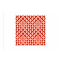 Awesome Retro Pattern Red Double Sided Flano Blanket (mini) 