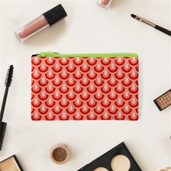 Awesome Retro Pattern Red Cosmetic Bag (xs)