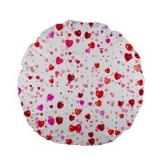 Heart 2014 0601 Standard 15  Premium Flano Round Cushions