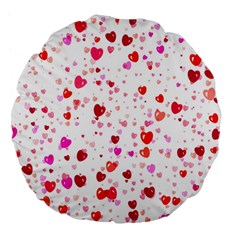 Heart 2014 0601 Large 18  Premium Flano Round Cushions