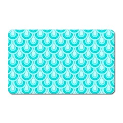 Awesome Retro Pattern Turquoise Magnet (rectangular)