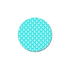 Awesome Retro Pattern Turquoise Golf Ball Marker (4 Pack) by ImpressiveMoments