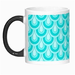 Awesome Retro Pattern Turquoise Morph Mugs by ImpressiveMoments