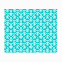 Awesome Retro Pattern Turquoise Small Glasses Cloth