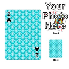 Awesome Retro Pattern Turquoise Playing Cards 54 Designs 