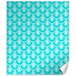 Awesome Retro Pattern Turquoise Canvas 20  x 24   19.57 x23.15  Canvas - 1