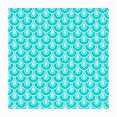 Awesome Retro Pattern Turquoise Medium Glasses Cloth (2-side)