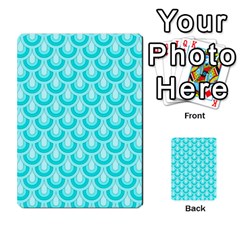 Awesome Retro Pattern Turquoise Multi-purpose Cards (rectangle) 