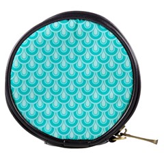 Awesome Retro Pattern Turquoise Mini Makeup Bags