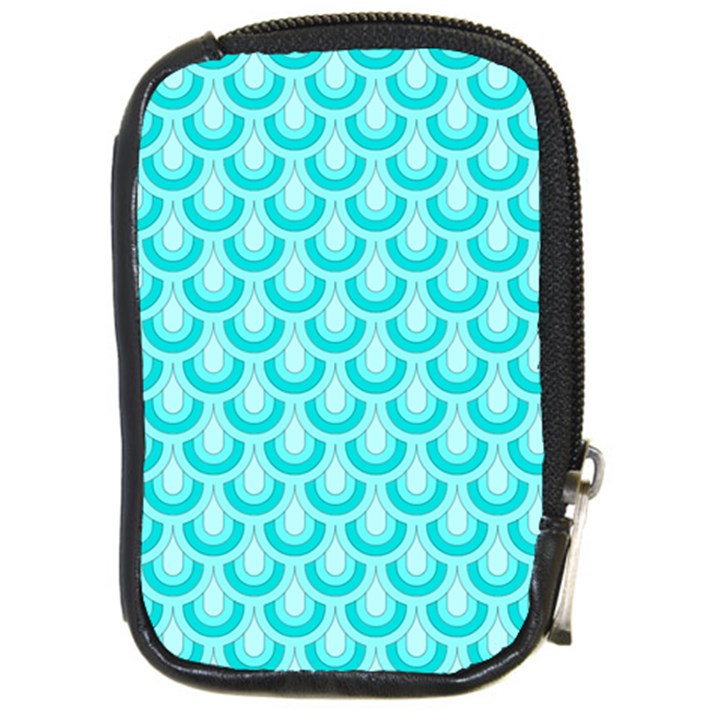 Awesome Retro Pattern Turquoise Compact Camera Cases