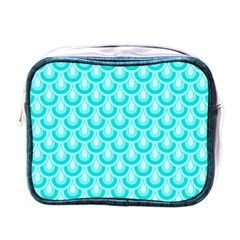 Awesome Retro Pattern Turquoise Mini Toiletries Bags