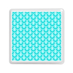 Awesome Retro Pattern Turquoise Memory Card Reader (square) 