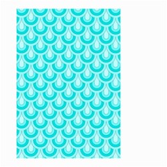 Awesome Retro Pattern Turquoise Small Garden Flag (two Sides)