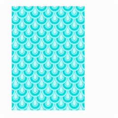 Awesome Retro Pattern Turquoise Large Garden Flag (two Sides)