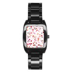 Heart 2014 0602 Stainless Steel Barrel Watch Front