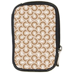 Retro Mirror Pattern Brown Compact Camera Cases