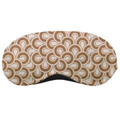 Retro Mirror Pattern Brown Sleeping Masks