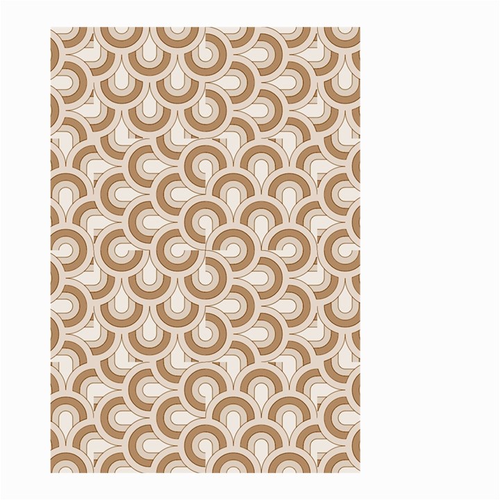 Retro Mirror Pattern Brown Small Garden Flag (Two Sides)