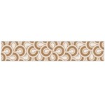 Retro Mirror Pattern Brown Flano Scarf (Large)  Front