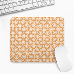 Retro Mirror Pattern Peach Large Mousepads