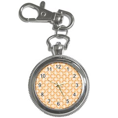 Retro Mirror Pattern Peach Key Chain Watches