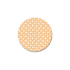 Retro Mirror Pattern Peach Golf Ball Marker (4 Pack) by ImpressiveMoments