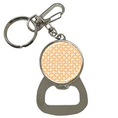 Retro Mirror Pattern Peach Bottle Opener Key Chains