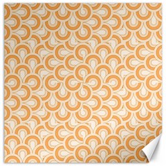 Retro Mirror Pattern Peach Canvas 12  X 12  