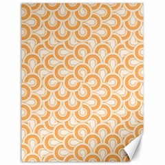 Retro Mirror Pattern Peach Canvas 12  X 16  