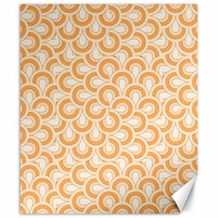 Retro Mirror Pattern Peach Canvas 20  X 24  