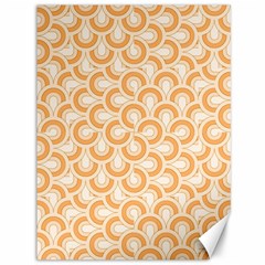 Retro Mirror Pattern Peach Canvas 36  X 48  