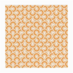 Retro Mirror Pattern Peach Medium Glasses Cloth